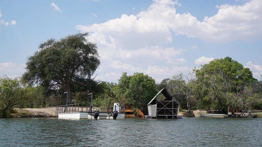 Island lodge on the Chobe